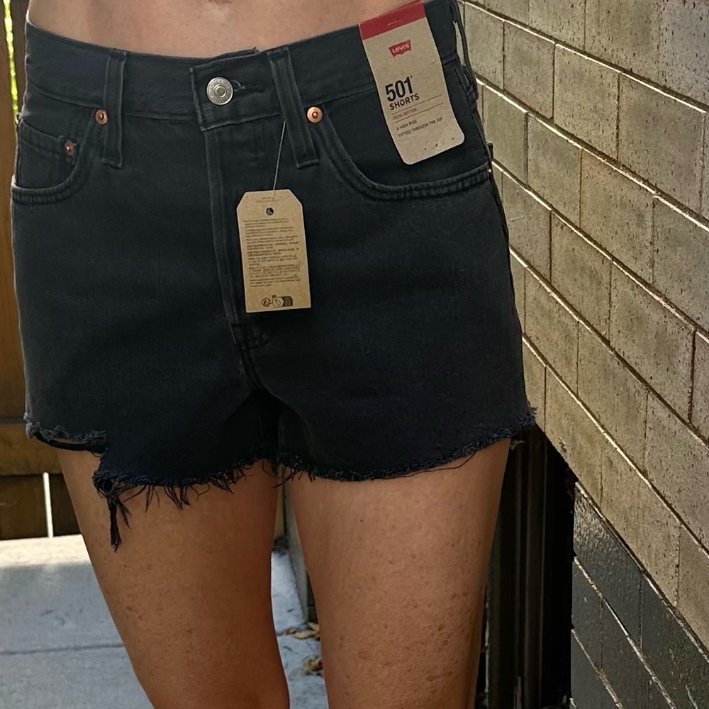 Levi's Charcoal 501 Jeans
